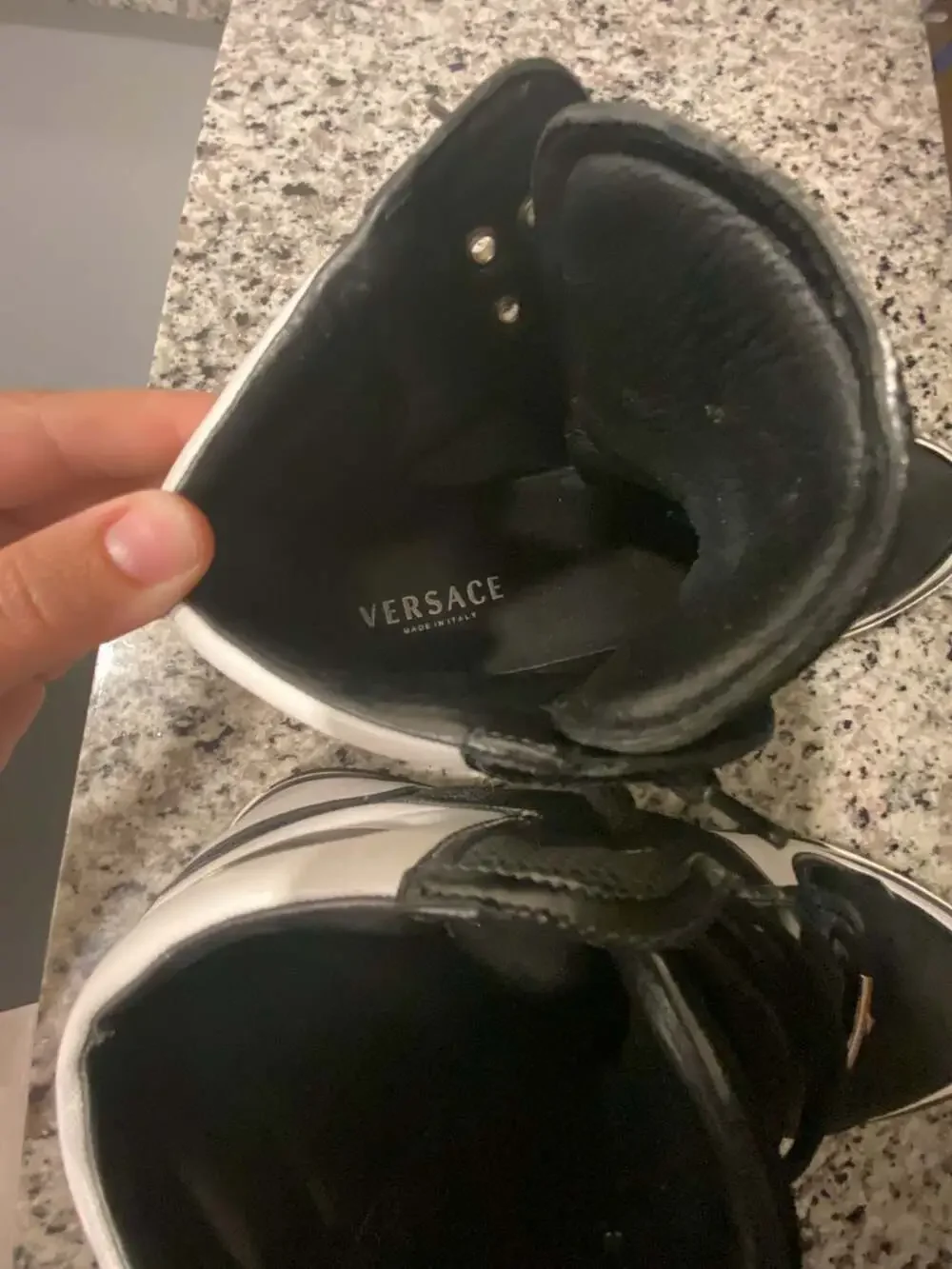 Versace Medusa Head High Top Sneakers